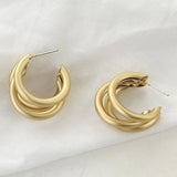AENSOA Fashion Metal Statement Earrings 2020 Gold Color Geometric Earrings For Women Hanging Dangle Earring Earring Jewelry - dealskart.com.au