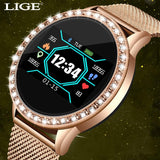 LIGE Fashion smart watch women men Sport waterproof clock Heart rate sleep monitor For iPhone Call reminder Bluetooth smartwatch - dealskart.com.au