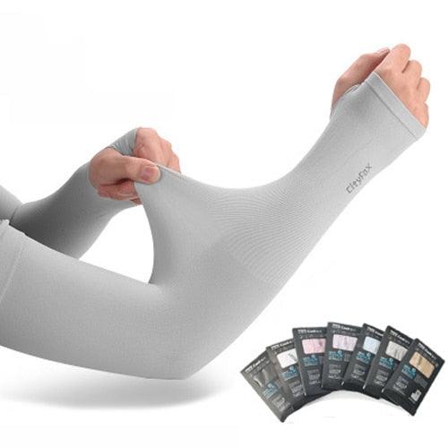 Arm Sleeve- Arm Sleeve Cover Sun UV Protection Hand Cover for Sport and Outdoors - dealskart.com.au