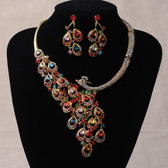 Women's Exquisite Looking Necklace Set - Rhinestone Embellished - dealskart.com.au