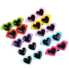 Pet Supplies Cute Heart-Sunglass Hair Pin - dealskart.com.au