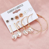 6 Pairs/Set Vintage Acrylic Earring Statement Tassel Earrings Korean Dangle Drop Earrings for Women - dealskart.com.au