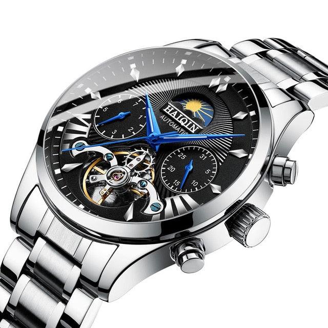 HAIQIN men's/mens watches top brand luxury automatic/mechanical/luxury watch men sport wristwatch mens reloj hombre tourbillon - dealskart.com.au