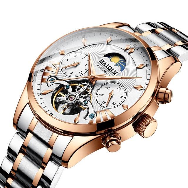 HAIQIN men's/mens watches top brand luxury automatic/mechanical/luxury watch men sport wristwatch mens reloj hombre tourbillon - dealskart.com.au