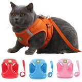 Pet Accessories- Reflective Cats and Puppy Harness Vest and Leash Set - dealskart.com.au
