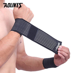 Sports Accessories- AOLIKES Elastic Bandage Sports Wristband Armband for Gym - dealskart.com.au