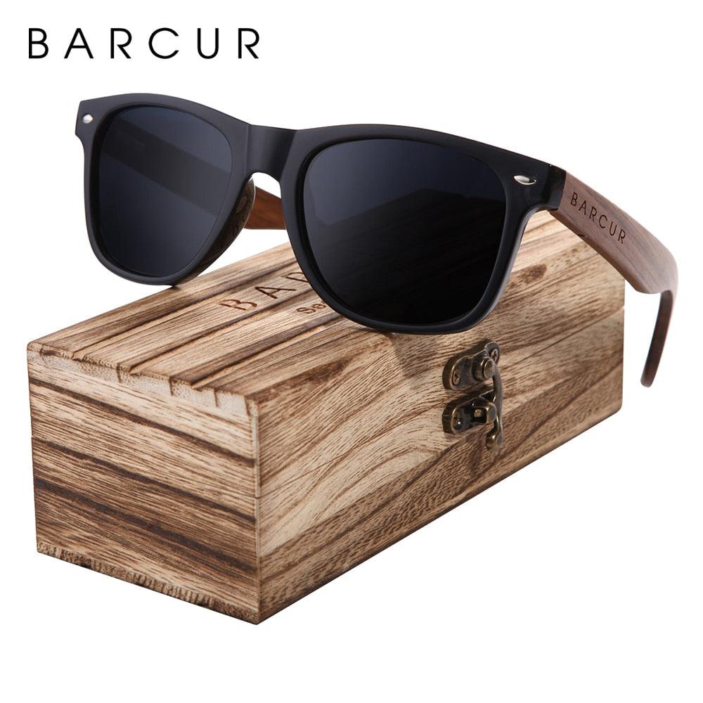 Walnut Wood Sunglasses with Polarised Lens Unisex - dealskart.com.au