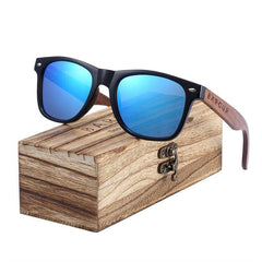 Walnut Wood Sunglasses with Polarised Lens Unisex - dealskart.com.au