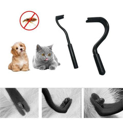 2PCS Pets Tick Removal Tool Dual Teeth Tick Twistered Cats Dogs Cleaning Supplies Mites Twist Hook Remover Hook Pet Supplies - dealskart.com.au