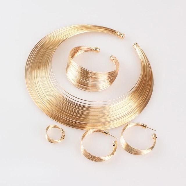 Carol Jewelry Women's Designer Wire Necklace Set - dealskart.com.au