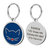 Pet Accessories- Personalised Cute Glitter Pendant ID Collar Tag - dealskart.com.au