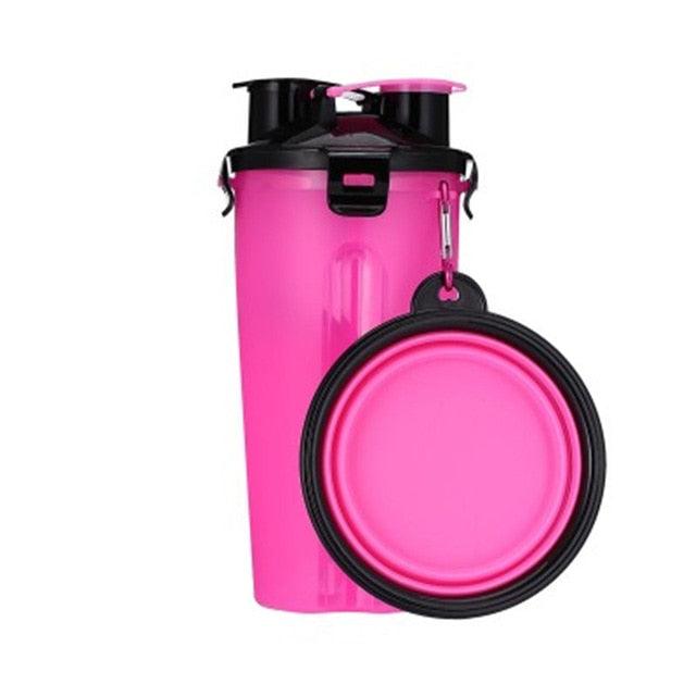 Easy Travel Dog 2-in-1 Water Bottle cum Feeder - dealskart.com.au