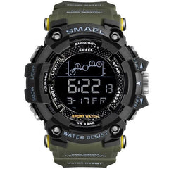 SMAEL Mens Watch Military Waterproof Sport Wrist Watch Digital Stopwatches For Men 1802 Military Watches Male Relogio Masculino - dealskart.com.au