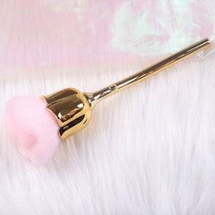 Round Tip Nail Care Dusting Brush - Thick Bristles - dealskart.com.au