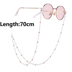 1pcs Eyeglass Strap Reading Glasses Hanging Chain Fashion Sunglasses Spectacles Holder Neck Cord Glasses Slip Metal Chain - dealskart.com.au