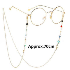 1pcs Eyeglass Strap Reading Glasses Hanging Chain Fashion Sunglasses Spectacles Holder Neck Cord Glasses Slip Metal Chain - dealskart.com.au