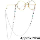 1pcs Eyeglass Strap Reading Glasses Hanging Chain Fashion Sunglasses Spectacles Holder Neck Cord Glasses Slip Metal Chain - dealskart.com.au