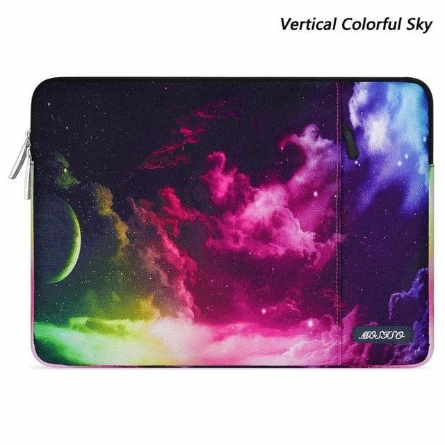 Laptop Sleeve Bag - Marble Pattern, Multiple Compartments - dealskart.com.au