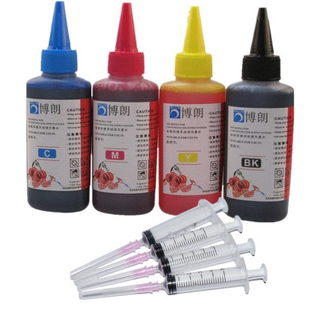 Universal 4 Color Dye Ink For HP,4 Color+100ML,for HP Premium Dye Ink,General for HP printer ink all models - dealskart.com.au