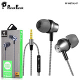 PunnkFunnk Metal Wired Earphone 1.2M Deep Bass Stereo sport in-ear headphoneW/Mic Volume Control For Samsung Iphone 5 6 7 8 11 - dealskart.com.au