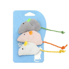 Pet Accessories- 3Pcs Soft Mouse Playing Toy - dealskart.com.au