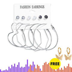 Oversize Hoop Earrings Set Gold Color Round Circle Women's Earrings DIY 2020 Brincos Statement Jewelry - dealskart.com.au