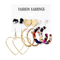 Oversize Hoop Earrings Set Gold Color Round Circle Women's Earrings DIY 2020 Brincos Statement Jewelry - dealskart.com.au