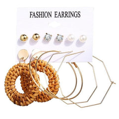 Oversize Hoop Earrings Set Gold Color Round Circle Women's Earrings DIY 2020 Brincos Statement Jewelry - dealskart.com.au