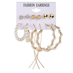 Oversize Hoop Earrings Set Gold Color Round Circle Women's Earrings DIY 2020 Brincos Statement Jewelry - dealskart.com.au