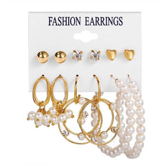 Oversize Hoop Earrings Set Gold Color Round Circle Women's Earrings DIY 2020 Brincos Statement Jewelry - dealskart.com.au