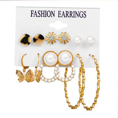 Oversize Hoop Earrings Set Gold Color Round Circle Women's Earrings DIY 2020 Brincos Statement Jewelry - dealskart.com.au