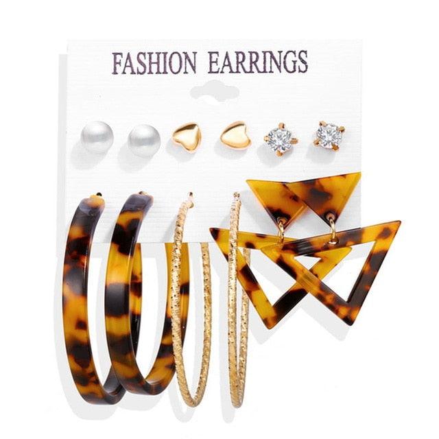 Oversize Hoop Earrings Set Gold Color Round Circle Women's Earrings DIY 2020 Brincos Statement Jewelry - dealskart.com.au