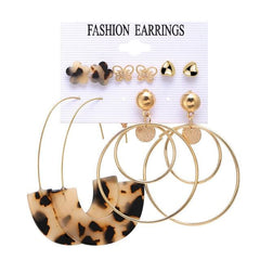 Oversize Hoop Earrings Set Gold Color Round Circle Women's Earrings DIY 2020 Brincos Statement Jewelry - dealskart.com.au