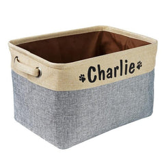 Pet Accessories and Supplies Personalised Storage Basket - dealskart.com.au