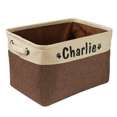 Pet Accessories and Supplies Personalised Storage Basket - dealskart.com.au