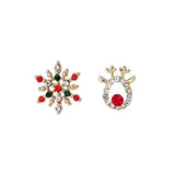 New Creative Christmas Ornaments Stylish Christmas Elk Crystal Deer Stud Earrings Women Fashion Jewelry Gift Christmas Ornaments - dealskart.com.au