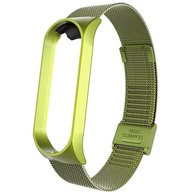 Xiaomi Mi Band 3/4/5/6 Stainless Steel Bracelet Wrist Band - dealskart.com.au