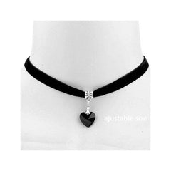 Sexy Trendy Vintage Charm Round Gothic Collar Necklaces Jewelry Gift Gothic Leather Heart Harajuku Women Punk Choker Necklace - dealskart.com.au