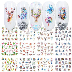 12 Pcs Manicure Love Nail Decoration Water Sticker - dealskart.com.au