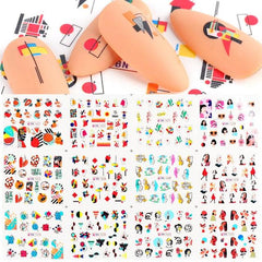 12 Pcs Manicure Love Nail Decoration Water Sticker - dealskart.com.au