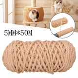 Pet Accessories- Natural Sisal Scratcher Rope for Cats - dealskart.com.au