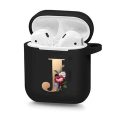 Floral Designed Apple Airpods Case - Custom Alphabet Initials - dealskart.com.au