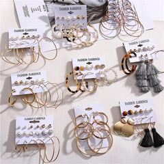 Oversize Hoop Earrings Set Gold Color Round Circle Women's Earrings DIY 2020 Brincos Statement Jewelry - dealskart.com.au