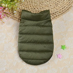 Winter Pet Dog Coat Clothes For Dogs Warm Thicken Solid Color Dog Clothes For Small Dog Red Green Christmas Style Big Dog Jacket - dealskart.com.au