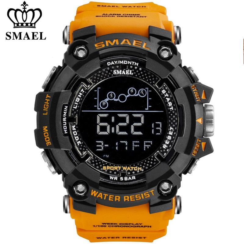 SMAEL Mens Watch Military Waterproof Sport Wrist Watch Digital Stopwatches For Men 1802 Military Watches Male Relogio Masculino - dealskart.com.au