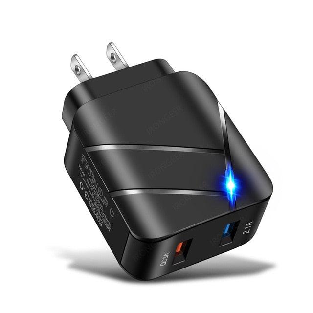 Dual Output Fast Charging USB Adapter - 28W Fast Charging - dealskart.com.au