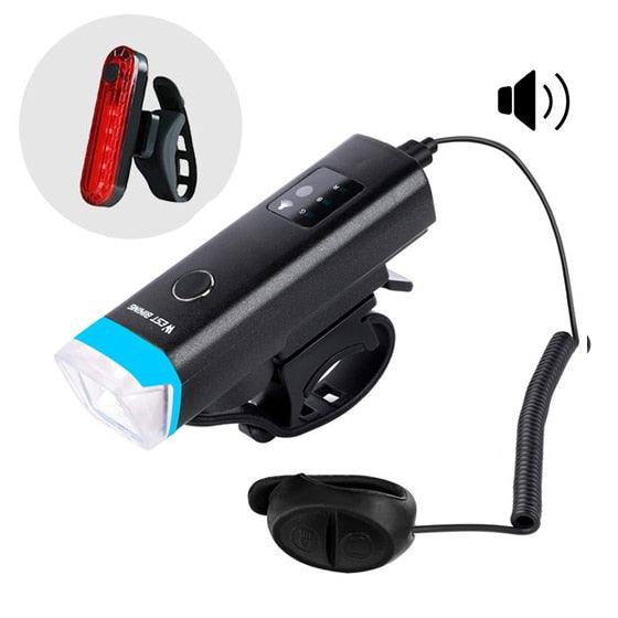 WEST BIKING Front Bicycle Light USB Rechargeable LED Bike Light Waterproof Cycling Headlight Climbing Safety Flashlight Lamps - dealskart.com.au