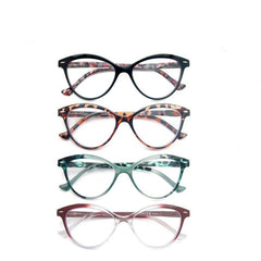 Women’s Cat-eye Reading Glasses with Spring Hinge Diopter +1.0 +4.0 - dealskart.com.au