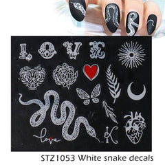Abstract Art Nail Decal and Stickers for Nail Decorations - dealskart.com.au