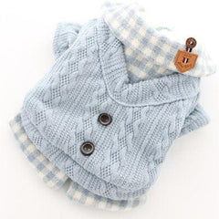 Warm Woolen Plaid Sweater Dress for Dogs- Pet - dealskart.com.au